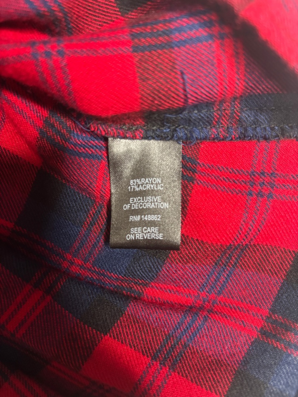Torrid Plaid Smocked Babydoll Top Size 1 Cottagecore Boho - Picture 5 of 7